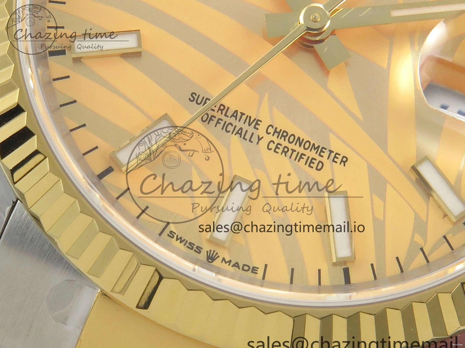 MiroTime 0510 Unisex DateJust 36 SS YG ARF 1:1 Best Edition 904L Steel YG Leaf Dial on Oyster Bracelet SH 92